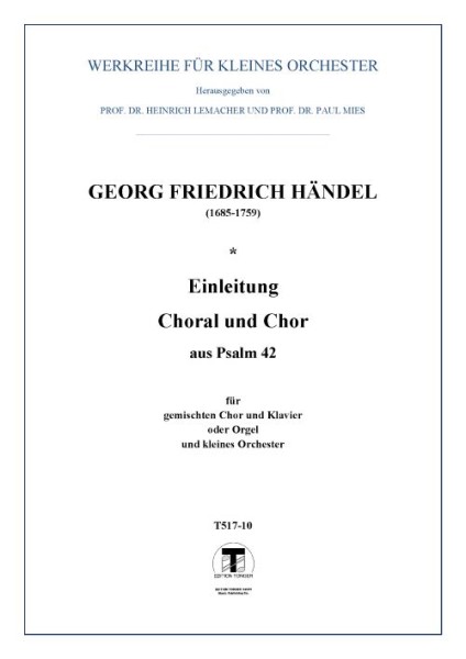 Einleitung, Choral und Chor aus Psalm 42