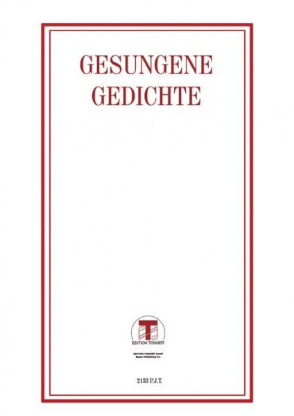 Gesungene Gedichte