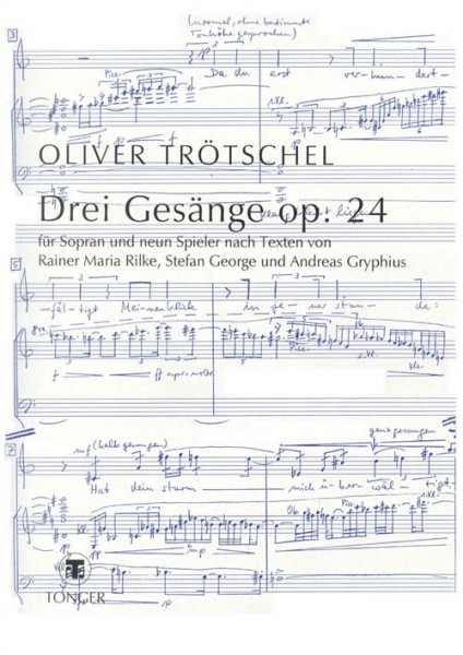 Drei Gesänge, Op. 24