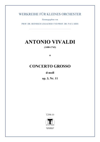 Concerto grosso d-Moll op.3, Nr. 11