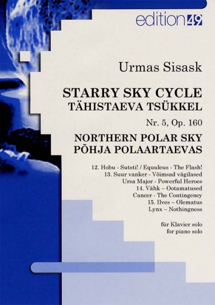 Starry Sky Cycle Nr. 5, op. 160 - Northern Polar Sky (Tähistaeva tsükkel - Pöhja polaartaevas), Band