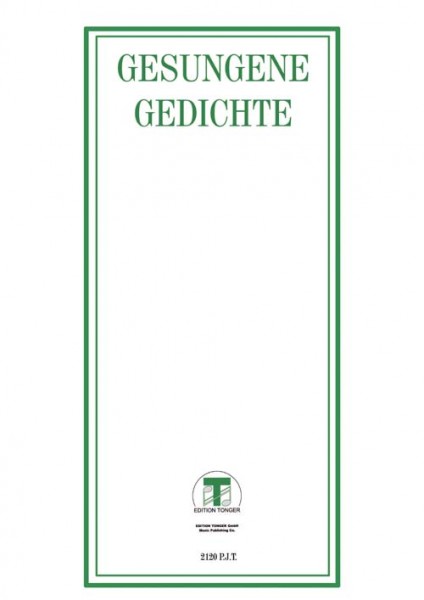 Gesungene Gedichte
