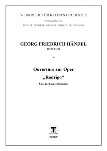 Ouvertüre zur Oper 'Rodrigo'