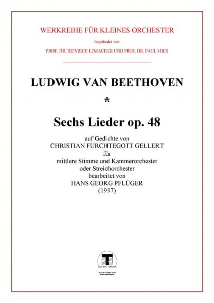 Sechs Lieder von Gellert, op. 48