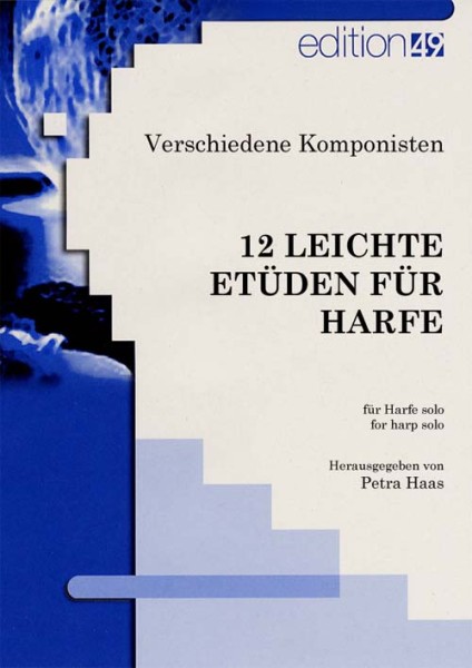 12 leichte Etüden für Harfe