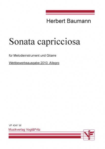 Sonata capricciosa, 1. Satz Wettbewerbsausgabe 2010
