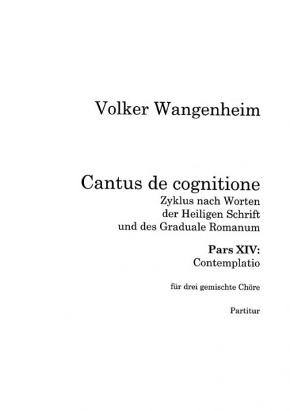 Johannes-Passion, Pars XIV, Contemplatio