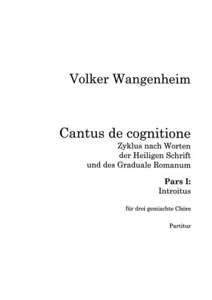 Johannes-Passion, Pars I, Introitus