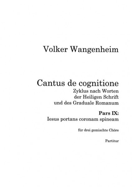 Johannes-Passion, Pars IX, Iesus portans coronam spineam, nova accusatio Iudaeorum