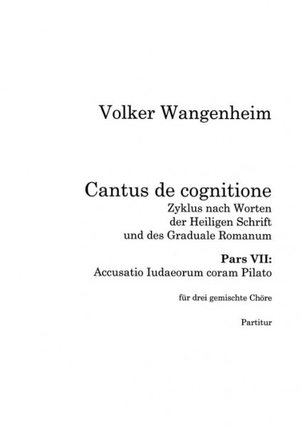 Johannes-Passion, Pars VII, Accusatio Iudaeorum coram Pilato