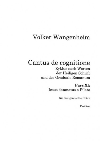 Johannes-Passion, Pars XI, Iesus damnatus a Pilato